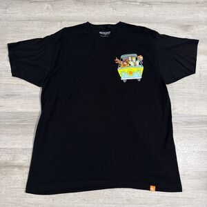 Scooby-Doo Shirt Mystery Machine RetroKid Men’s Black XL Double Sided Back Print
